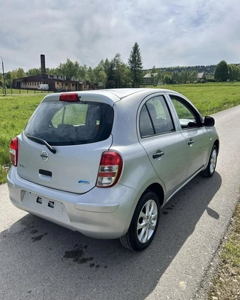 Nissan Micra cena 15999 przebieg: 58000, rok produkcji 2011 z Górzno małe 46